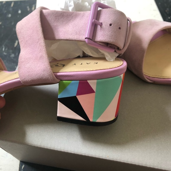 Katy Perry Margot Strappy Purple Sandals (run big) - Picture 6 of 16